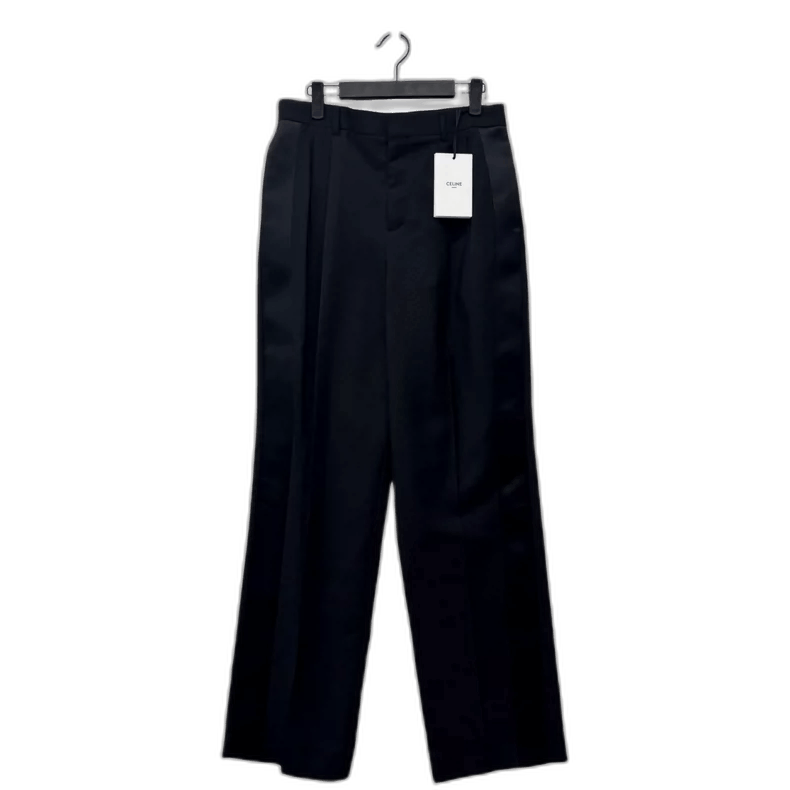 Celine Celine Black Silk Side Stripe Long Pants Size US 36 / EU 52 - 1 Thumbnail
