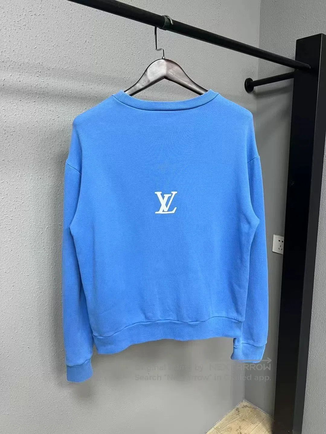 Louis Vuitton LV Blue Slogan Sweatshirt. Size US M / EU 48-50 / 2 - 2 Thumbnail