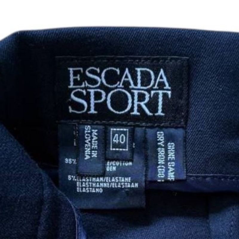 Escada Sport Escada Sport Blue Pants | Size 10 Size 32" / US 10 / IT 46 - 6 Thumbnail