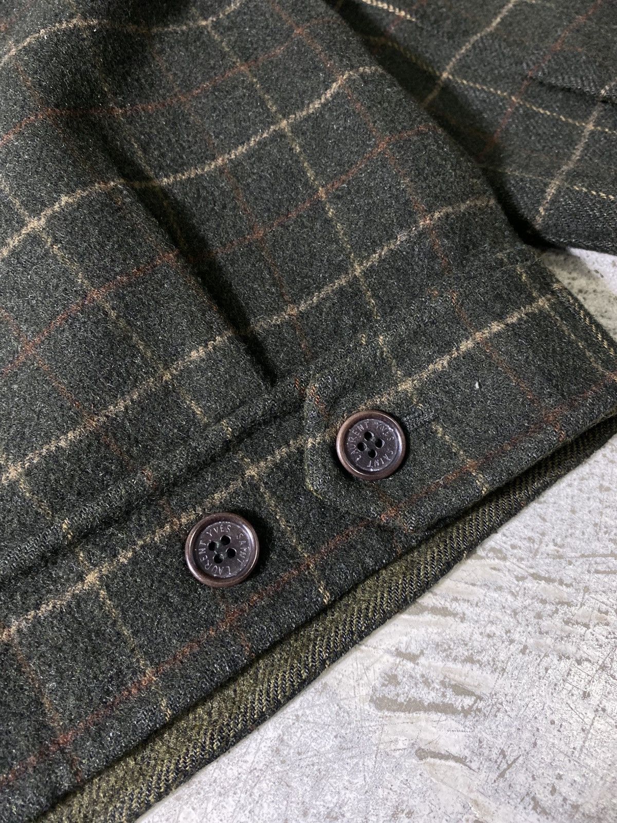 Yves Saint Laurent RARE Vintage Yves Saint Laurent Pour Homme Plaid Wool Jacket Size US L / EU 52-54 / 3 - 18 Thumbnail