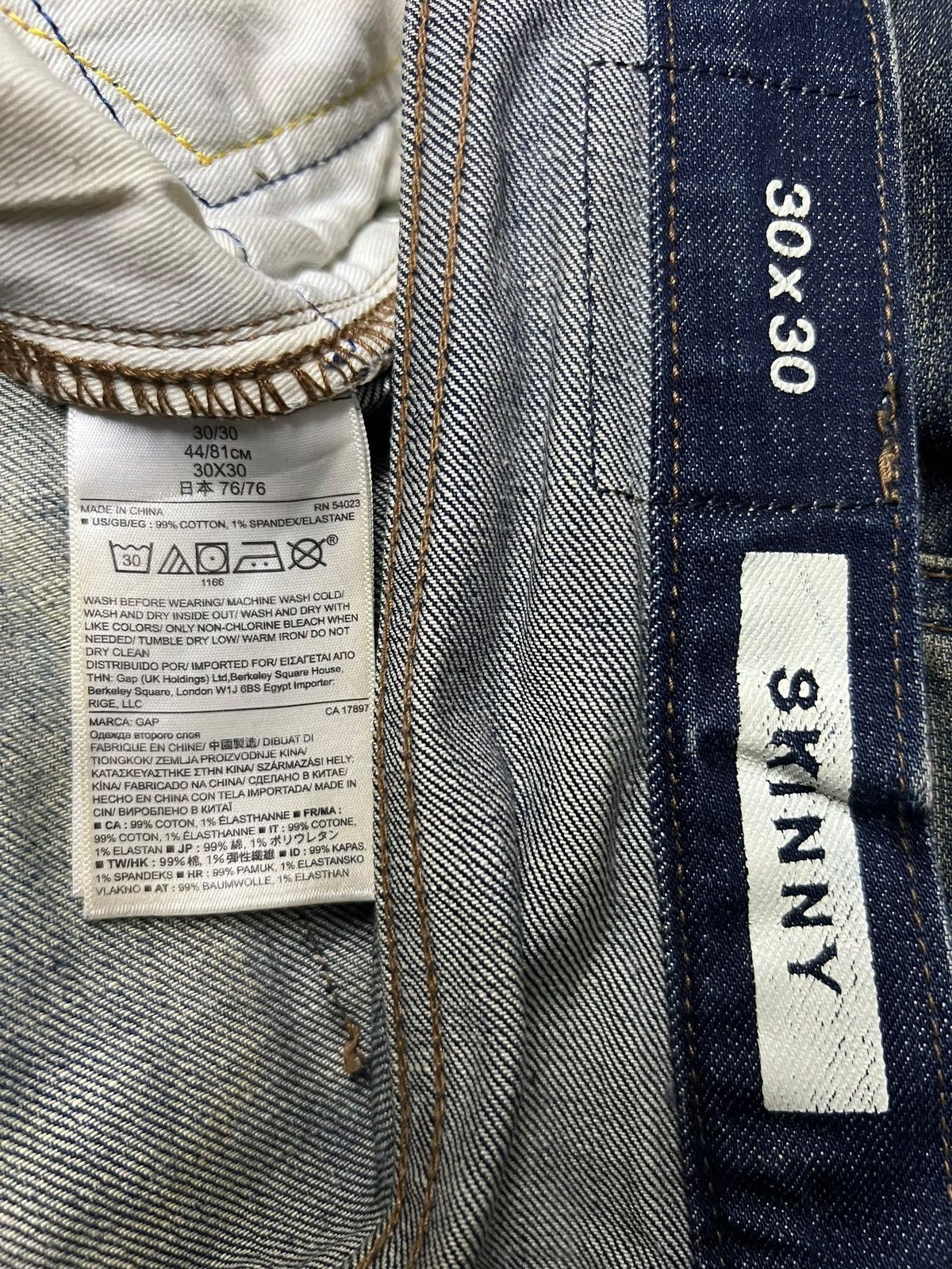 Gap Vintage Gap 1969 Skinny - Faded Mud Wash Denim Size US 32 / EU 48 - 12 Thumbnail