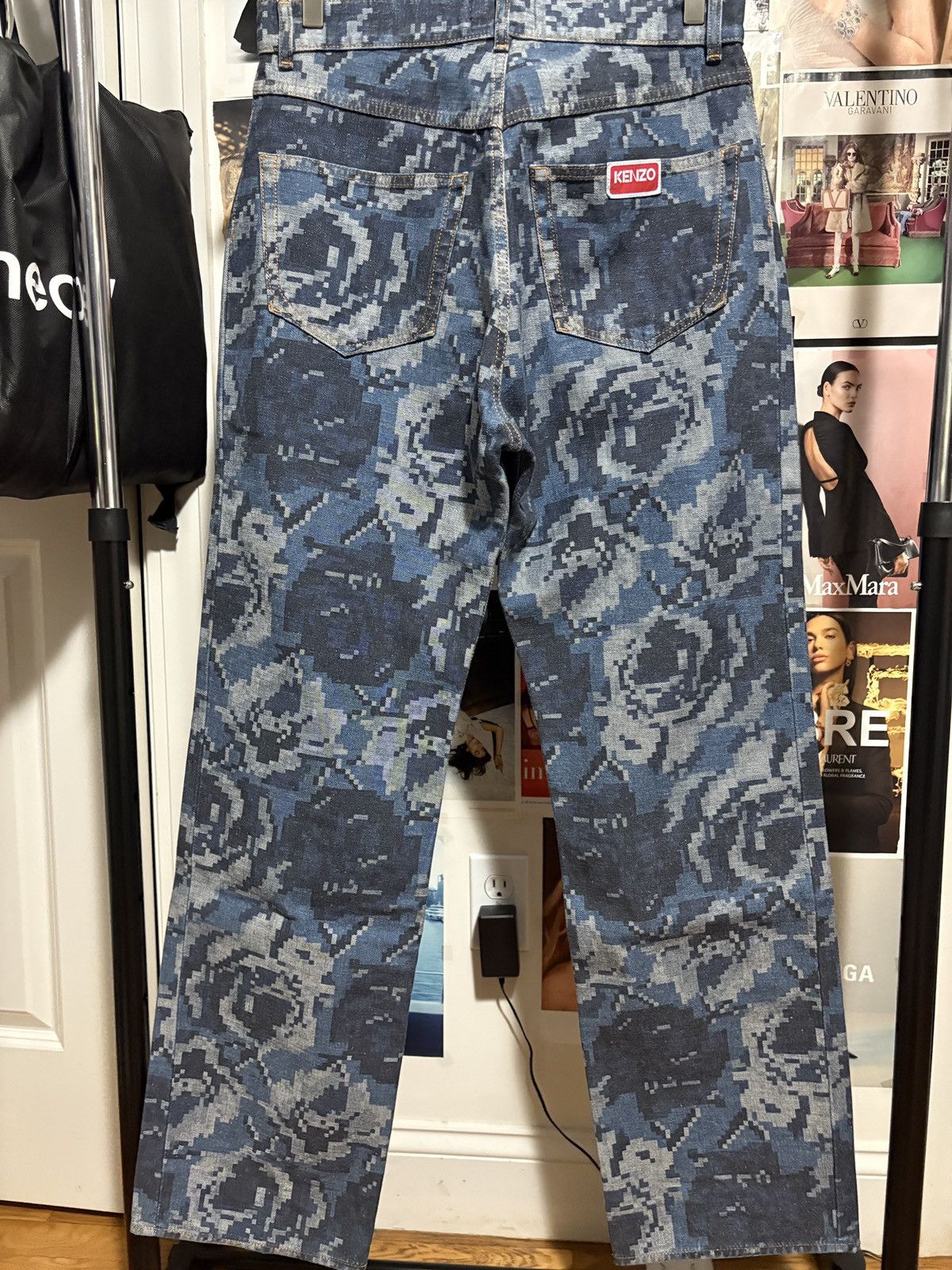 Kenzo Kenzo x Nigo Pixelated Floral Jeans Size US 29 - 3 Thumbnail