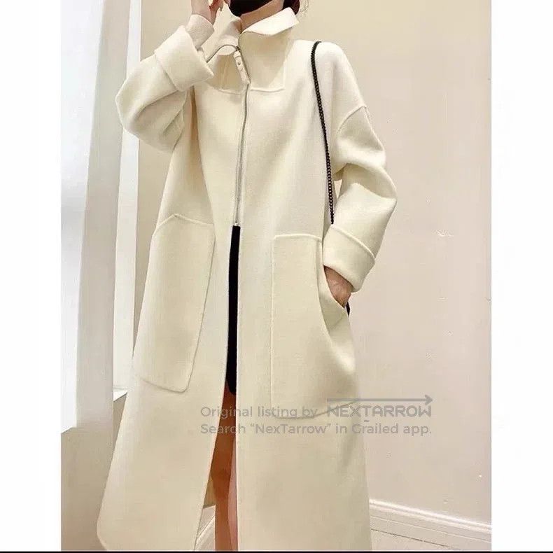 Hermes Hermes White collar zipper large pocket cashmere coat Size XS / US 0-2 / IT 36-38 - 8 Thumbnail