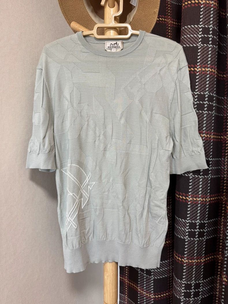Hermes Hermes Short Sleeve Knit Top-yf Size US M / EU 48-50 / 2 - 1 Thumbnail