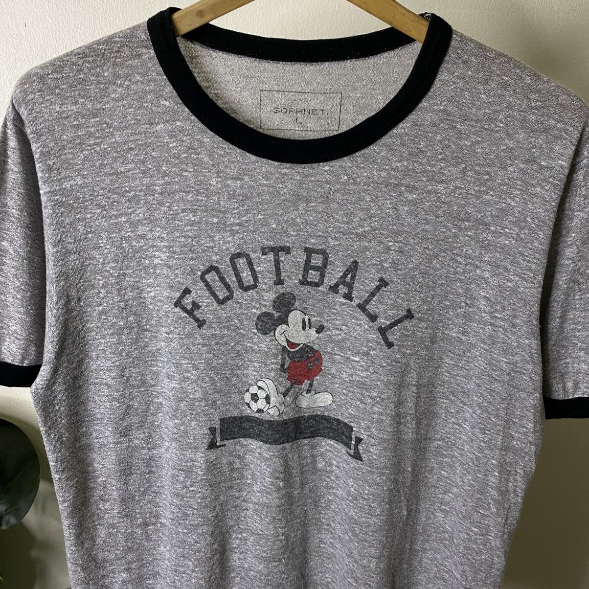 Sophnet. Sophnet x Mickey Mouse Collaboration Ringer T Shirt Size US M / EU 48-50 / 2 - 2 Thumbnail