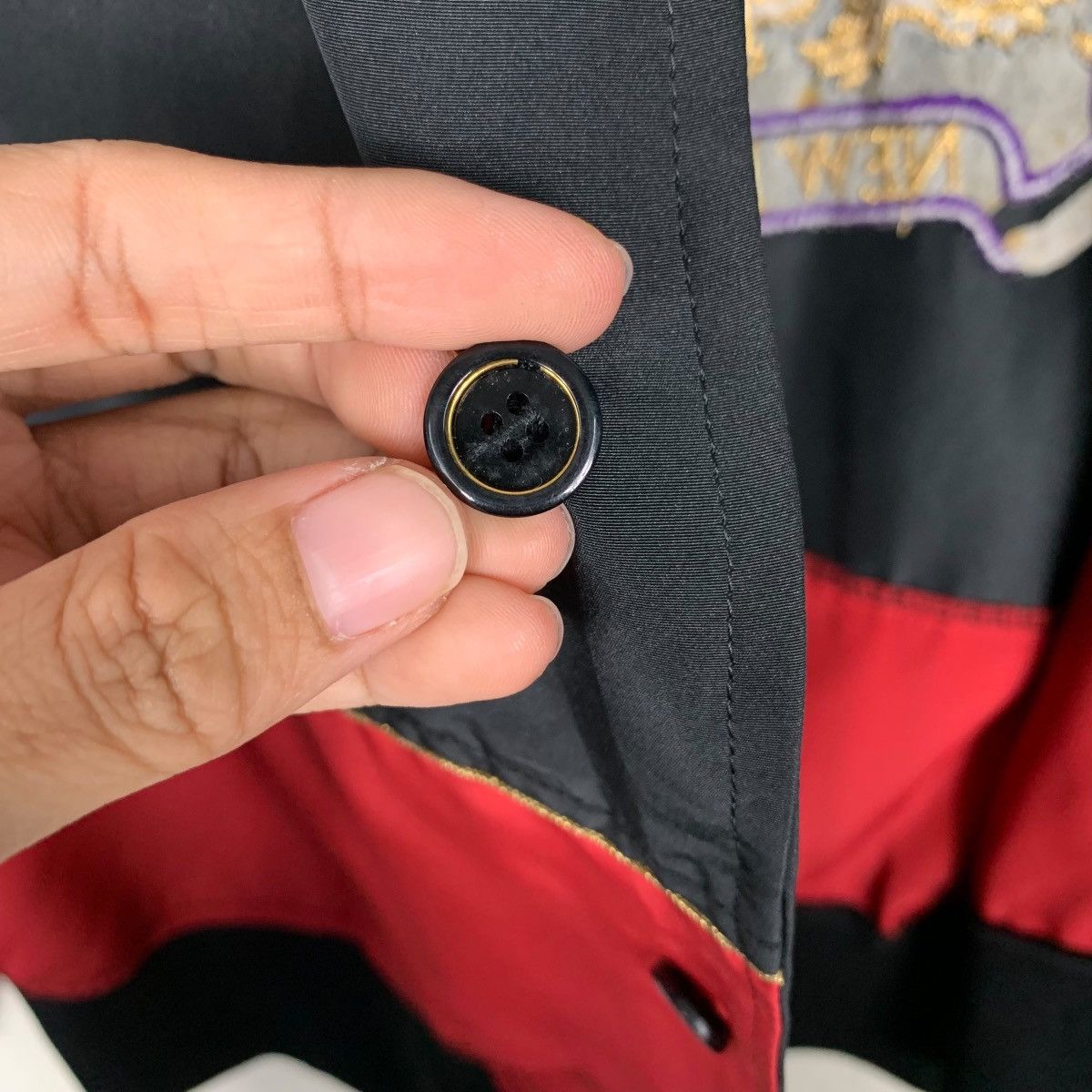 Japanese Brand NEW ENGLAND Embroidery Big Logo Button Jacket #2035-C88 Size US L / EU 52-54 / 3 - 15 Thumbnail