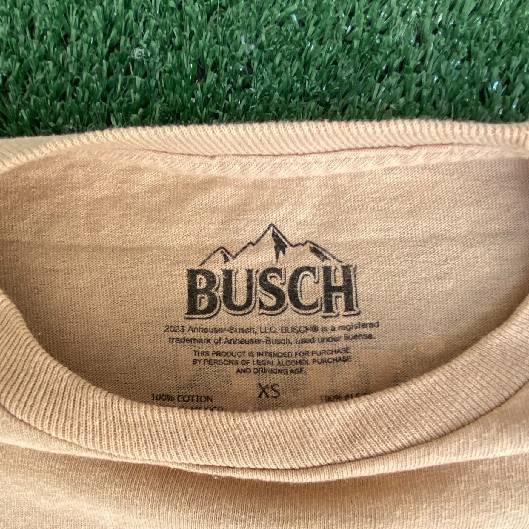 Vintage Vintage Y2K Busch Light Shirt Beer Logo Mountains Frat Tee Size US XS / EU 42 / 0 - 4 Thumbnail