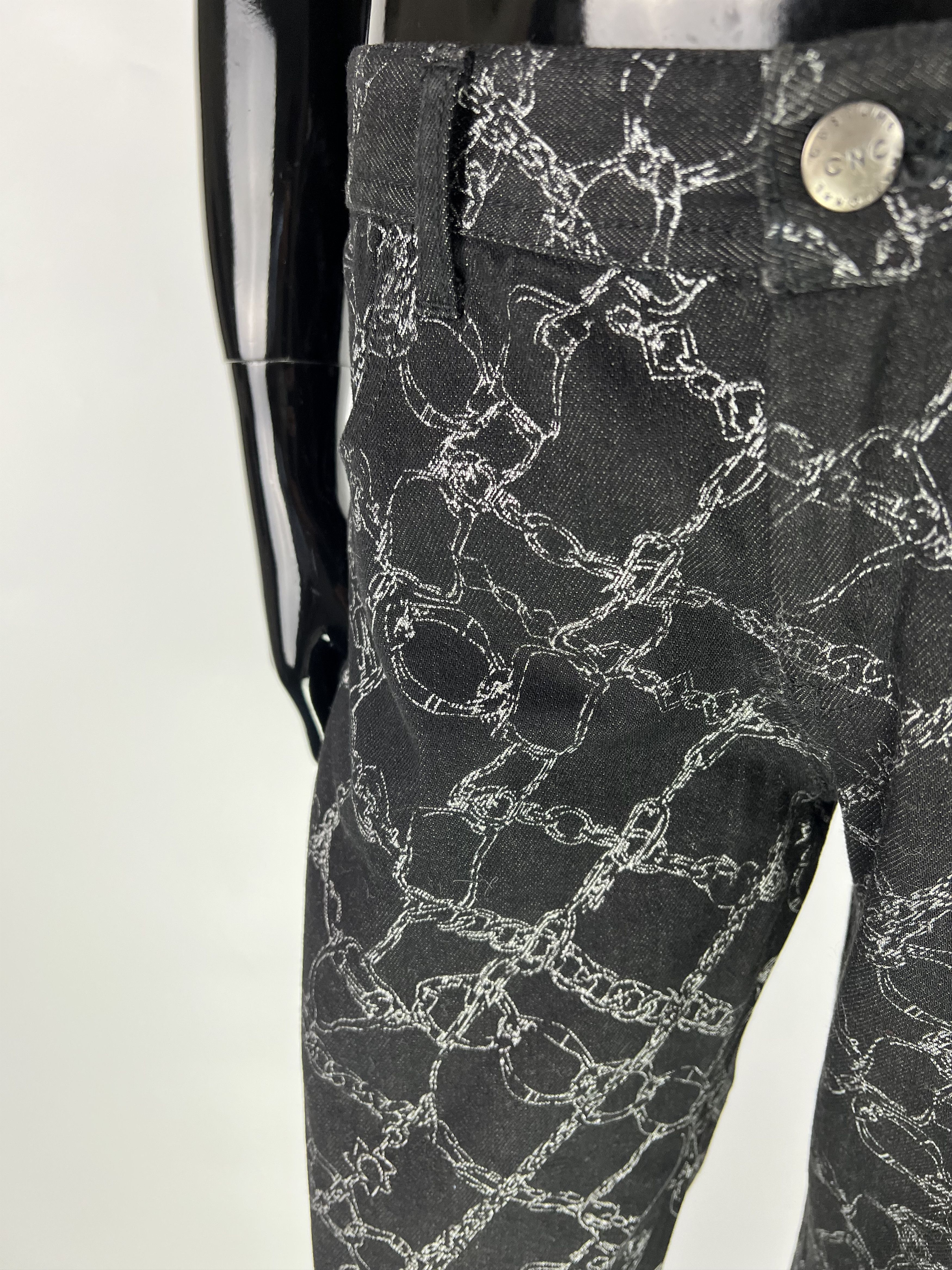 Costume National CNC Costume National Chain Full Print Jeans Denim Pants Size 30" / US 8 / IT 44 - 3 Thumbnail