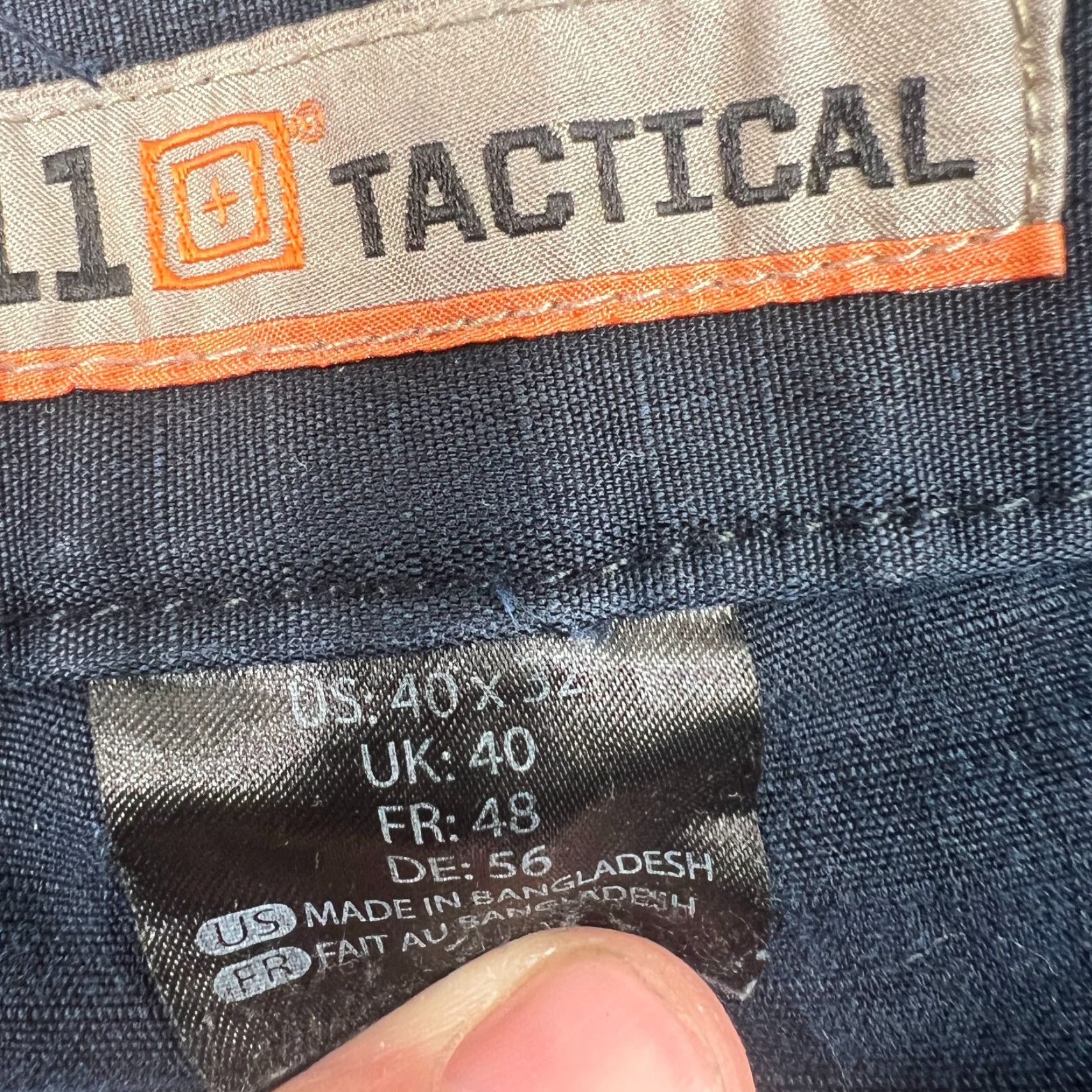 Vintage VINTAGE? No — 5.11 Tactical Pants Stryke FlexTac Cargo 74369 Pocket Navy Blue Mens 39x31 Size US 39 - 7 Thumbnail