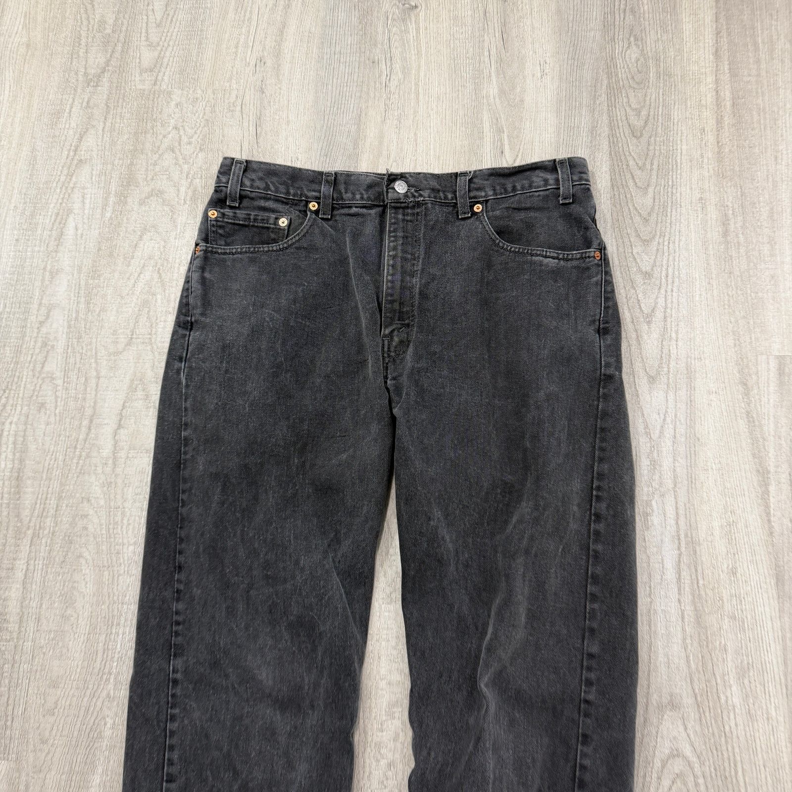 Levi's Vintage Levis 505 Jeans Men's 36x30 Black Regular Straight Size US 36 / EU 52 - 2 Thumbnail