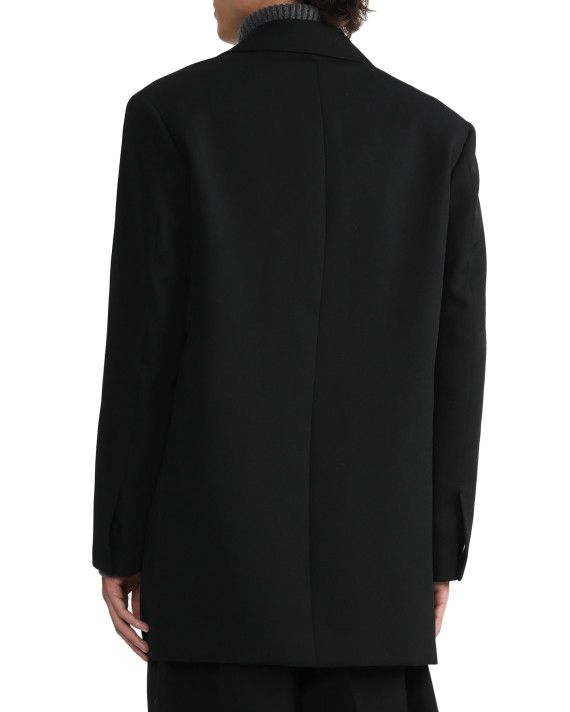 Jil Sander o1y1124 Single-Breasted Wool Blazer in Black Size US M / EU 48-50 / 2 - 4 Thumbnail