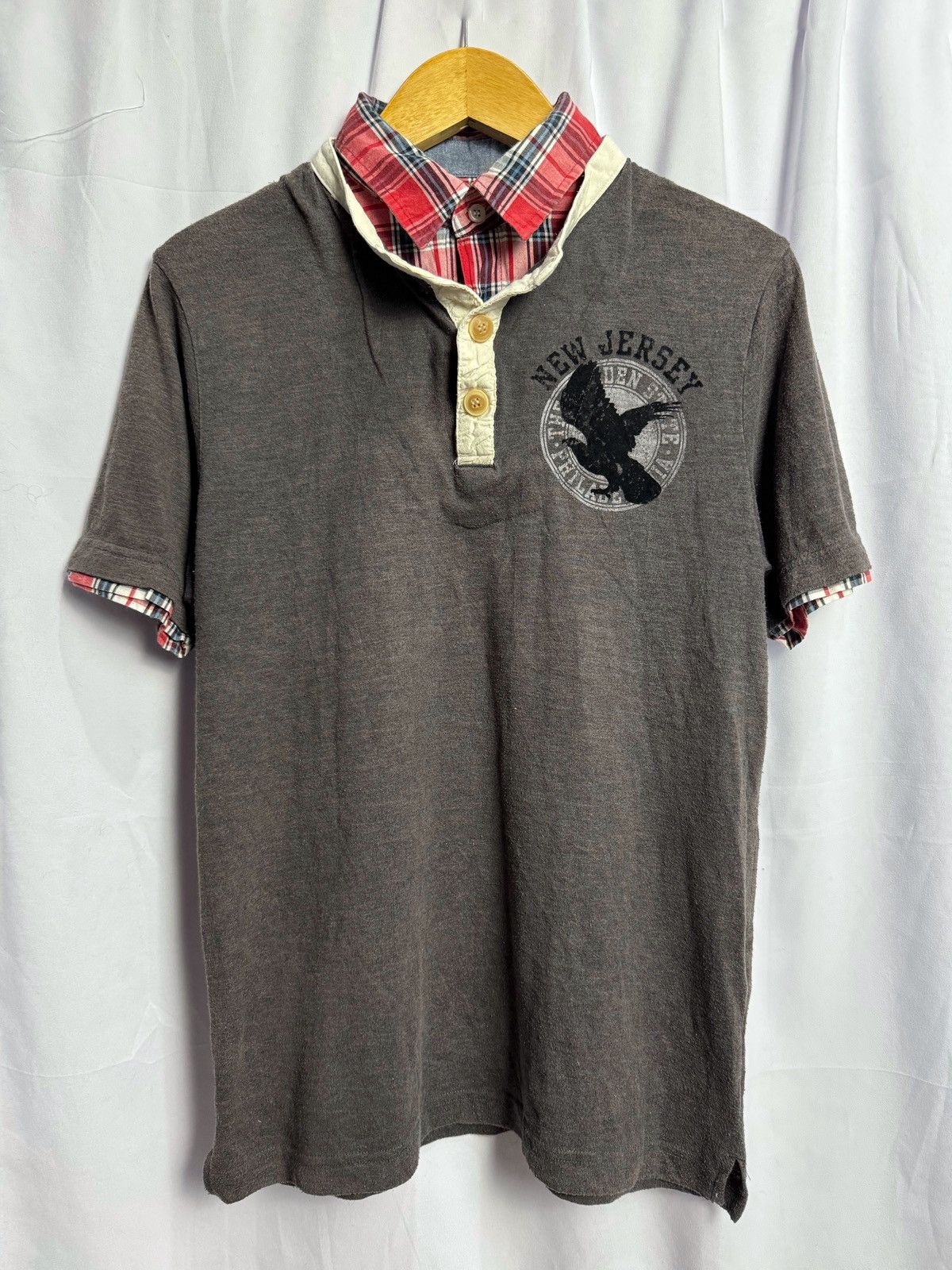 Hysteric Glamour × If Six Was Nine × Japanese Brand Japanese Poem Double Layers Famock Polo Shirt Size US M / EU 48-50 / 2 - 2 Thumbnail