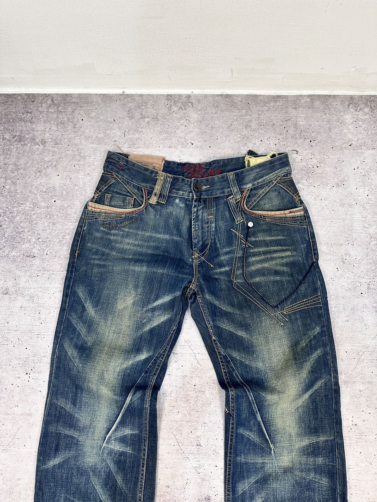 Other TOUGH Jeansmith Denim Pants Y2K Grunge Cyberpunk Techwear Size US 36 / EU 52 - 6 Thumbnail