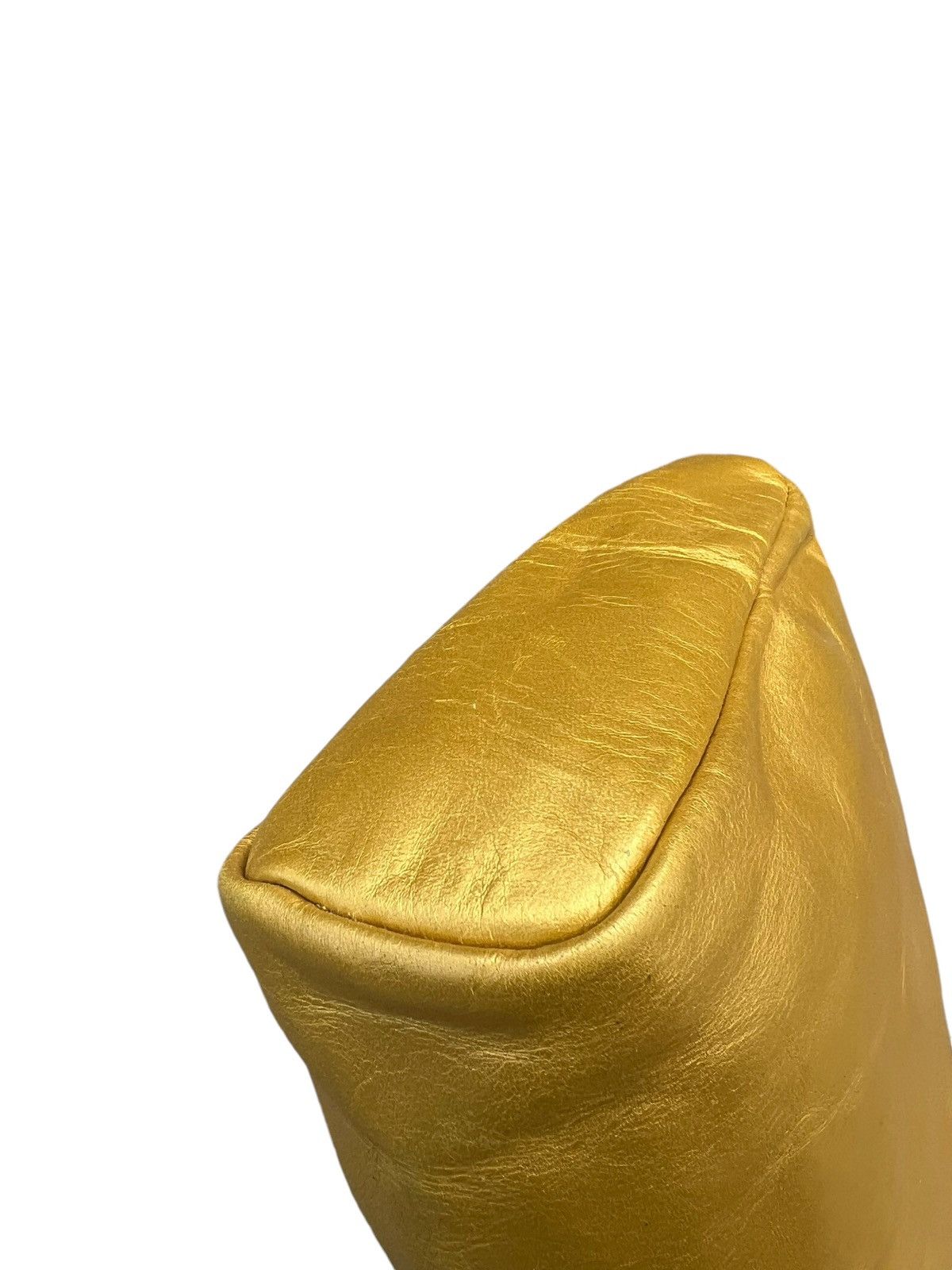 A.P.C. Vintage A.P.C. Patina Leather Yellow Gold Clutch Bag Size ONE SIZE - 13 Thumbnail