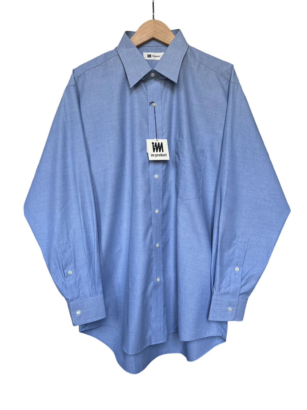 Issey Miyake NWT 1980 Issey Miyake Blue Stripes Button Up Shirt Size US XL / EU 56 / 4 - 1 Thumbnail