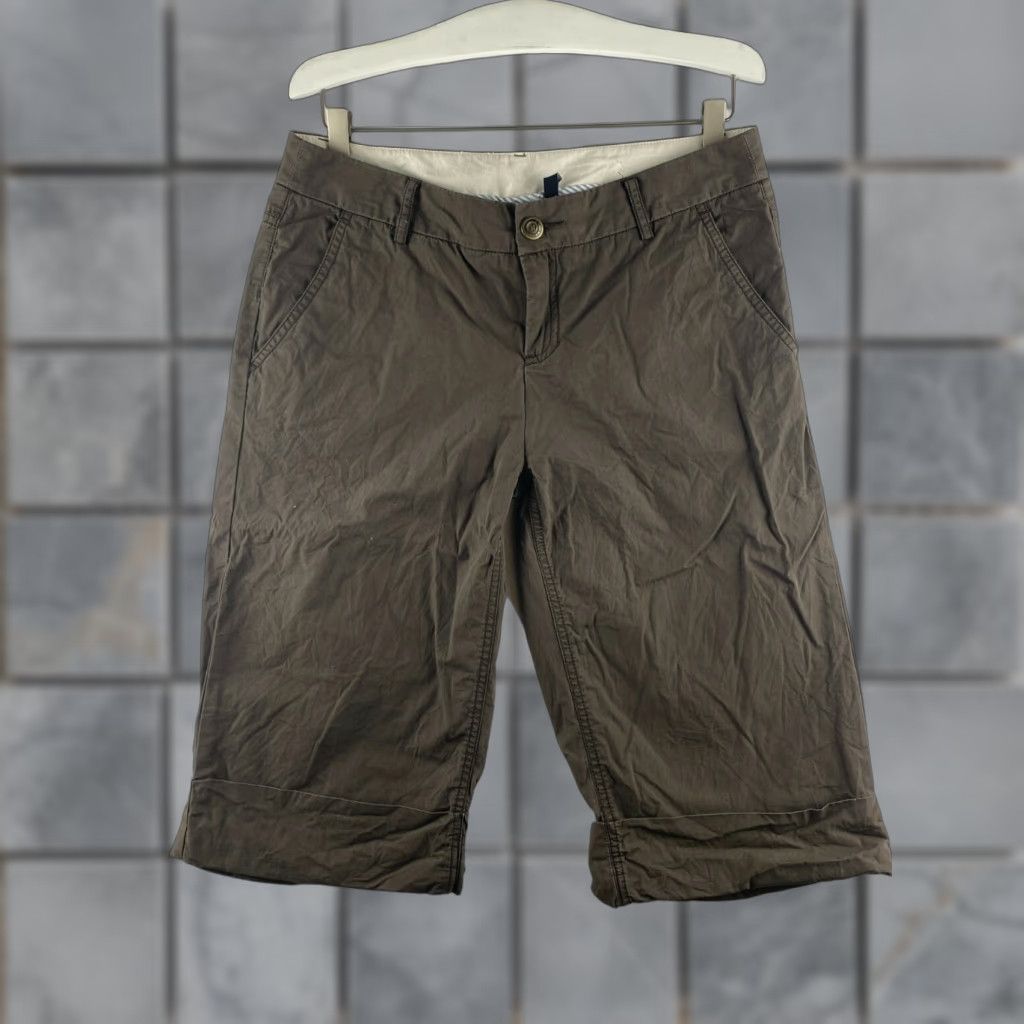 Hurley Hurley Womens Bermuda Shorts 7 Brown Flat Front Zip Pockets 100% Cotton Mid Rise Slim Casual Shirt Size 28" / US 6 / IT 42 - 1 Thumbnail