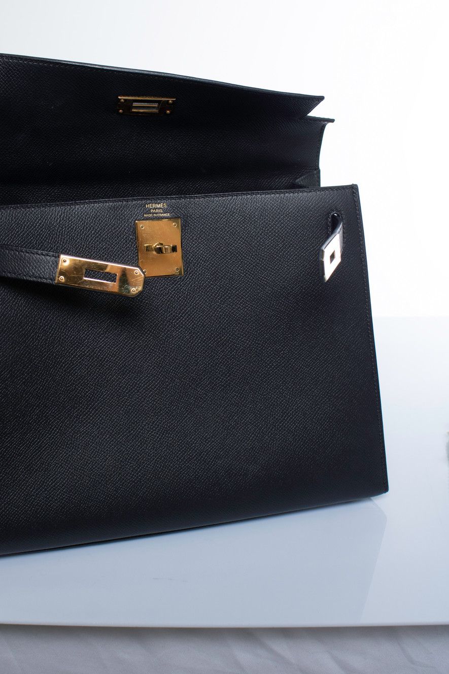 Hermes Hermes, sac Kelly II sellier 28 epsom 89 black Size ONE SIZE - 15 Thumbnail