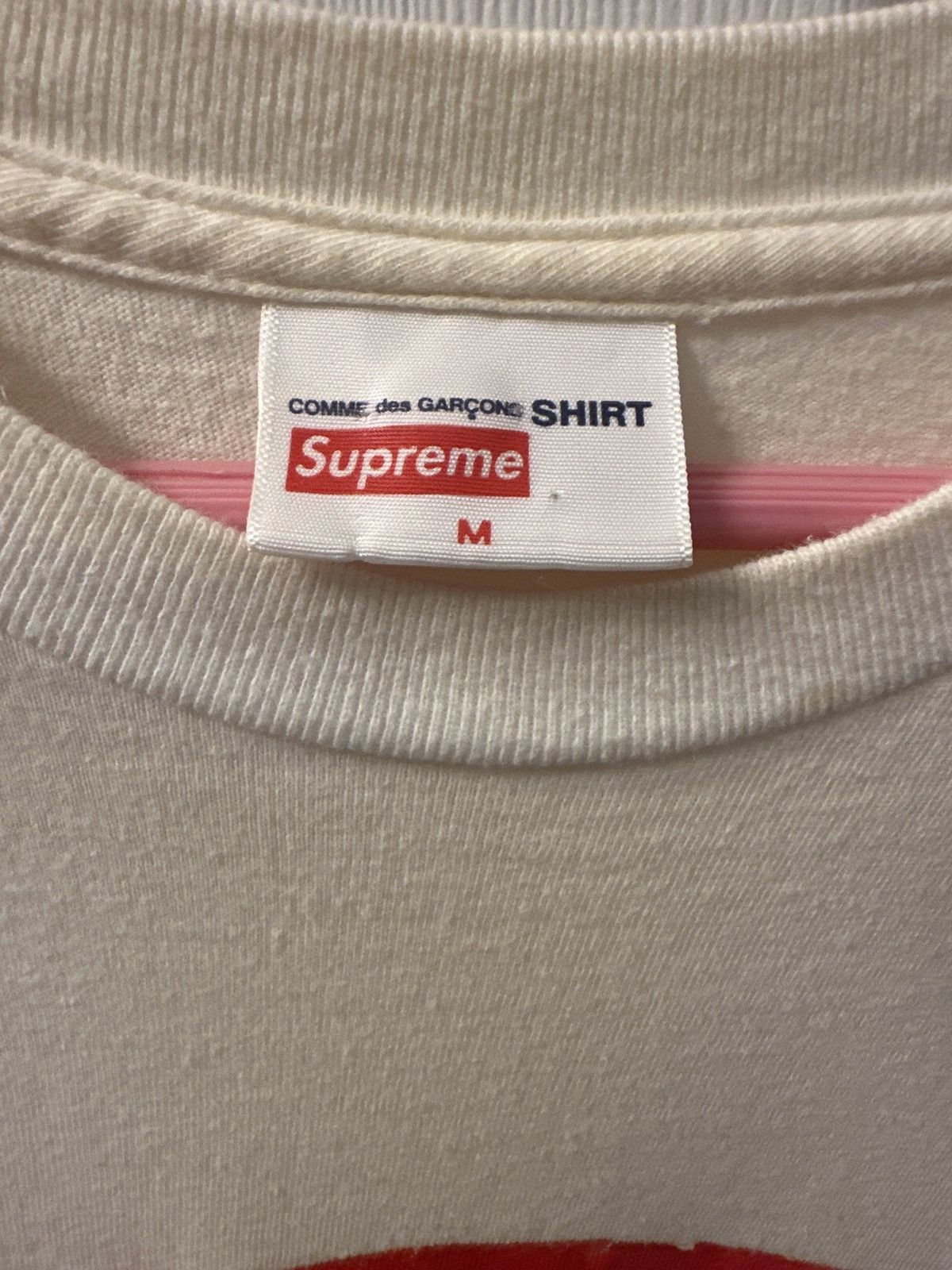 Comme des Garcons Supreme x Comme Des Garçons Box Logo White Tee Size US M / EU 48-50 / 2 - 2 Thumbnail