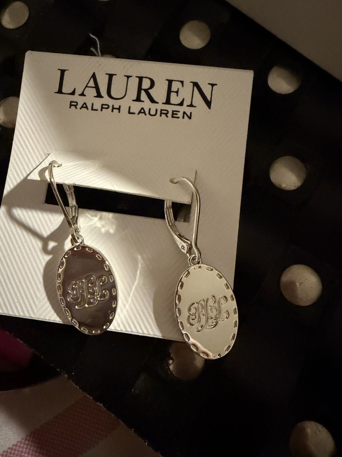 Ralph Lauren Ralph lauren Sterling Silver Script Logo Orbital Earrings Size ONE SIZE - 4 Thumbnail