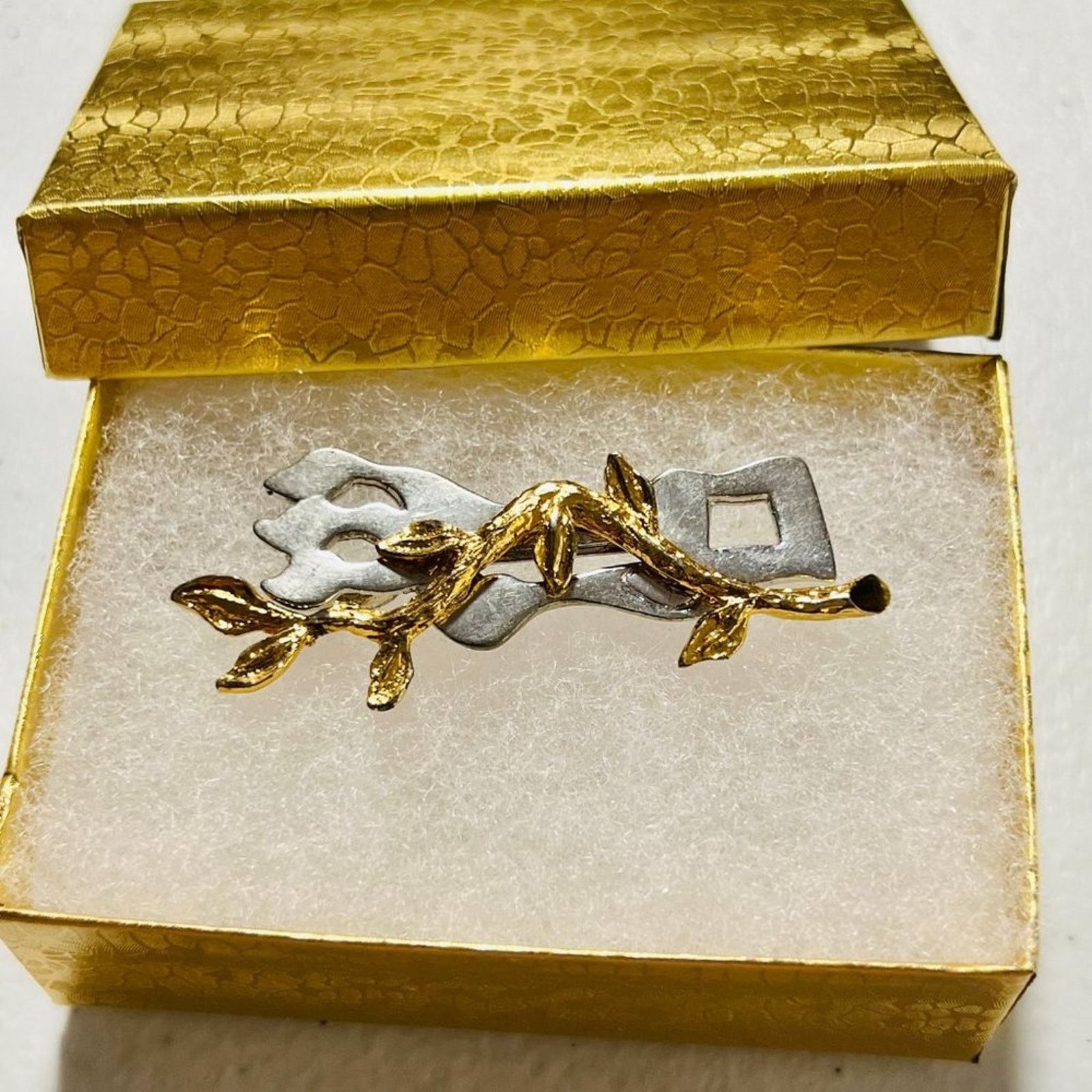 & Other Stories Vintage - Signed - Etan Gold Tone Shalom Brooch Pin Size ONE SIZE - 5 Thumbnail
