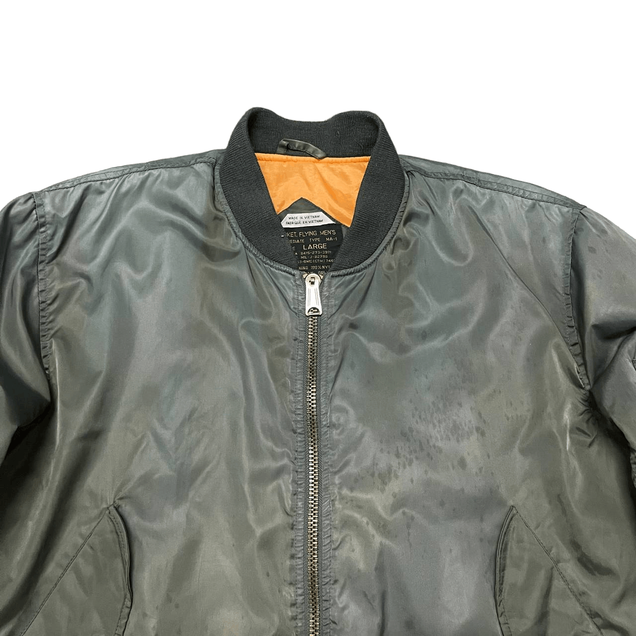 Japanese Brand Vintage Ma1 Bayleaf Military Bomber Flying Jacket Size US L / EU 52-54 / 3 - 2 Thumbnail