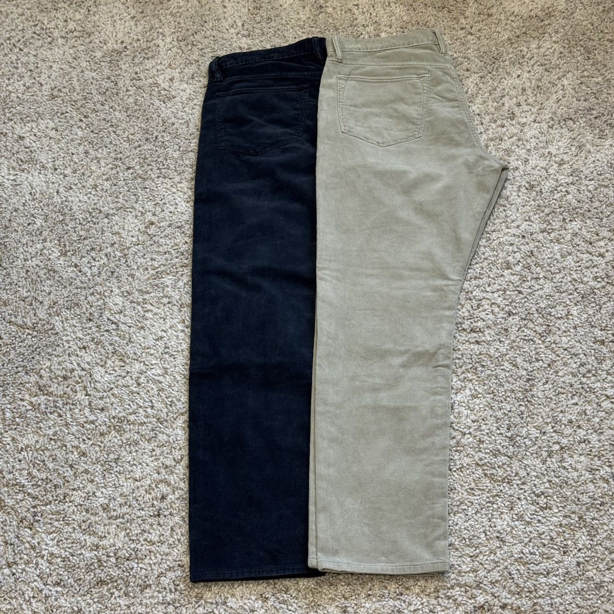 Todd Snyder Todd Snyder Corduroy Pants Slim Fit 34 x 30 Navy Tan $178 Size US 34 / EU 50 - 4 Thumbnail