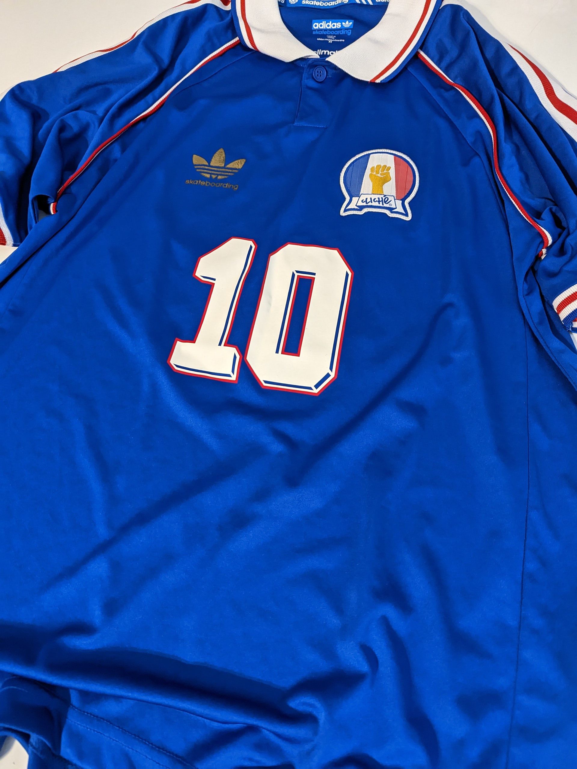 Adidas 2014 adidas Skateboarding x Cliché France Jersey Puig #10 Size US M / EU 48-50 / 2 - 2 Thumbnail