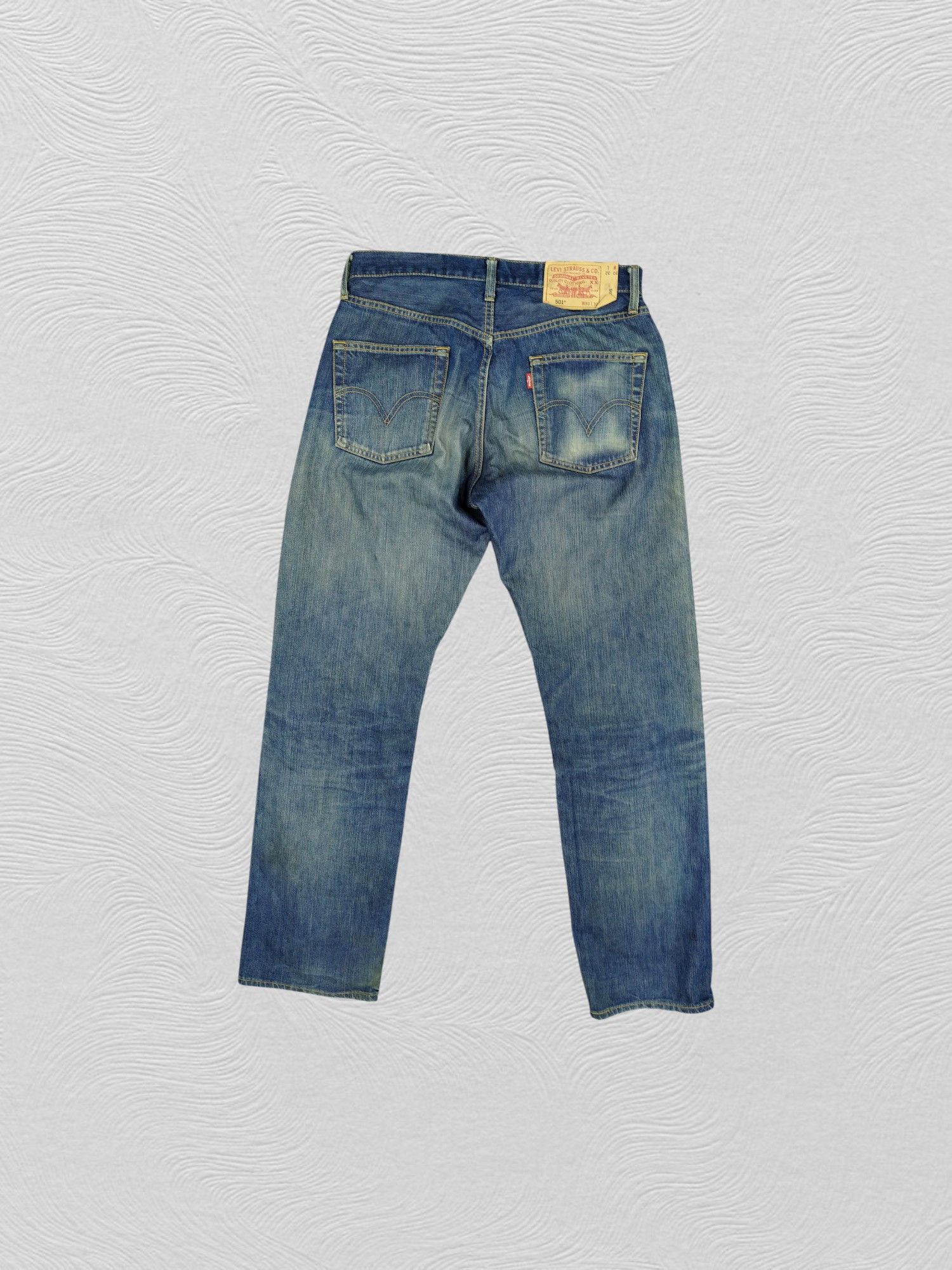Dirty Distressed Vintage Levi's 501 Whisker Denim -JN656