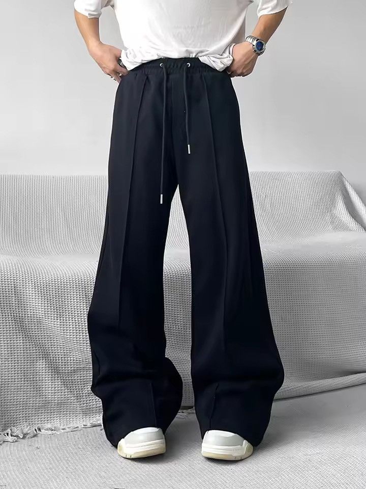 Japanese Brand Oversized Baggy Sweatpants - Wide Leg Stacked Joggers Size US 28 / EU 44 - 2 Thumbnail