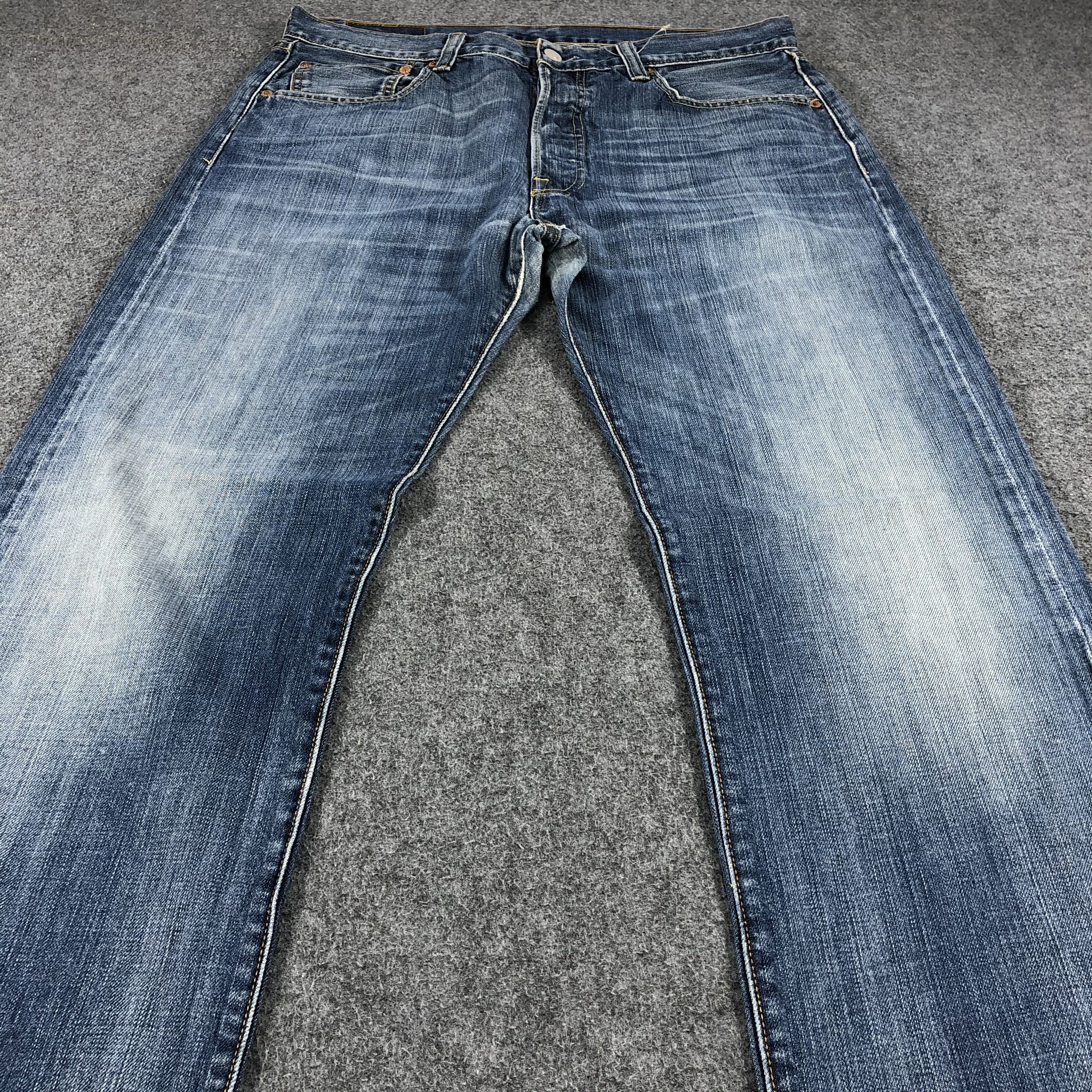Levi's Vintage Light Wash Levis 501 Jeans-JM952 Size US 34 / EU 50 - 3 Thumbnail