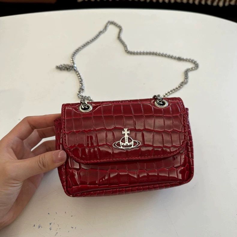 Vivienne Westwood Vivienne Westwood size os Crocodile red leather embossed mi Size ONE SIZE - 3 Thumbnail