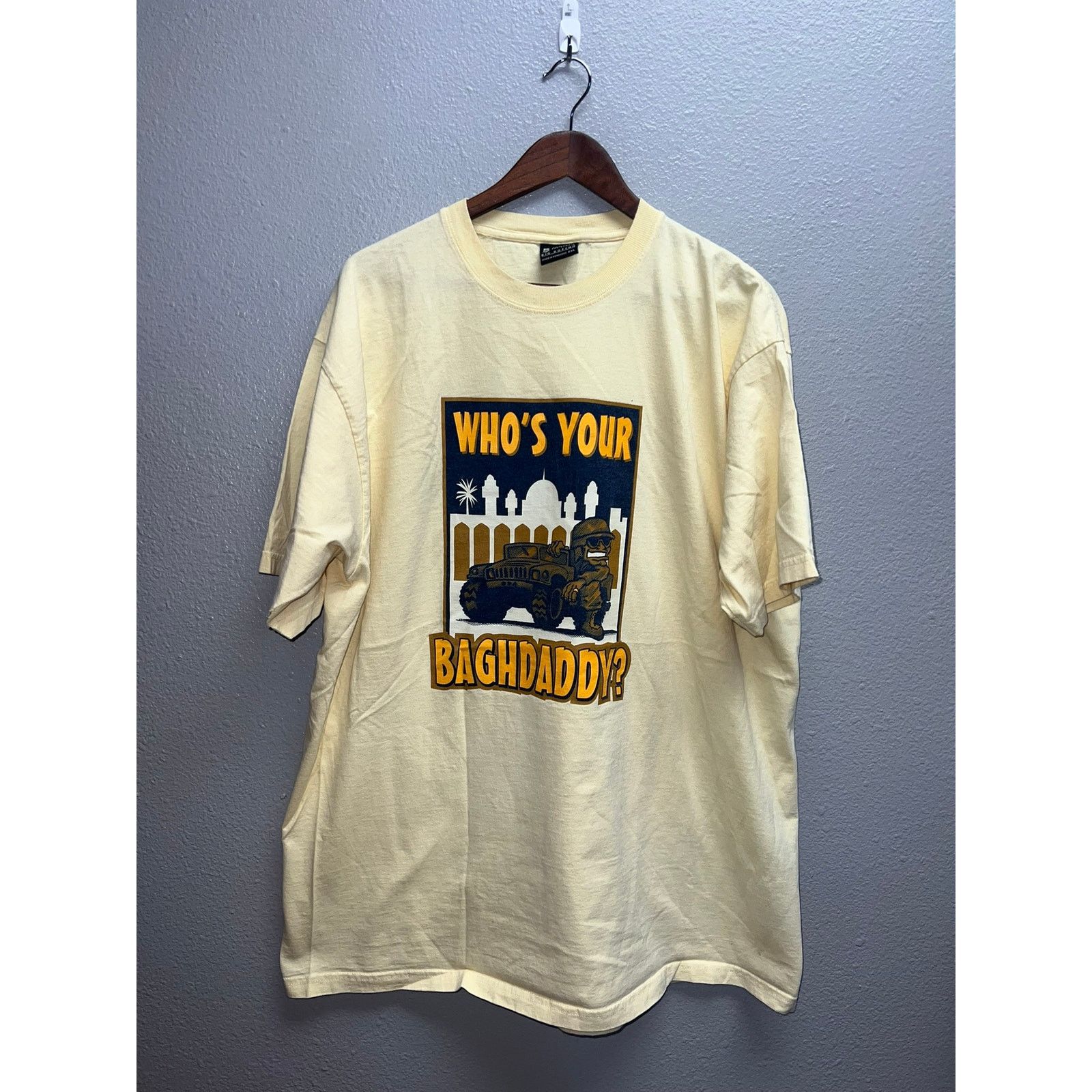 Gear for Sports Vintage Who's Your Baghdaddy Shirt Baghdad Army Soldier Tee Size US XXL / EU 58 / 5 - 1 Thumbnail