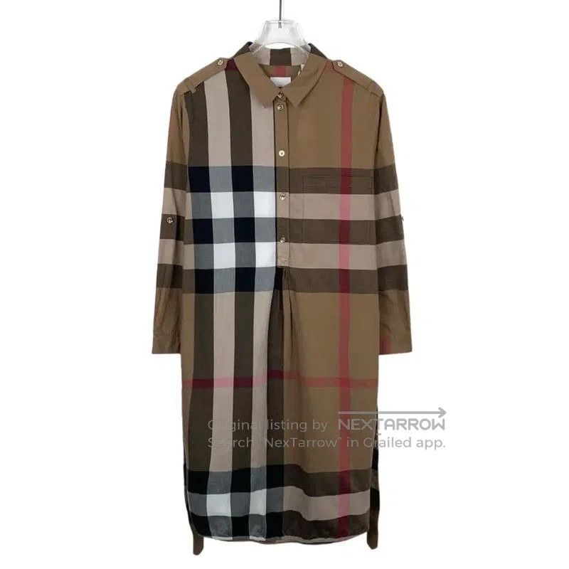 Burberry Burberry Color-Block Cotton Shirt for Women. Size L / US 10 / IT 46 - 1 Thumbnail