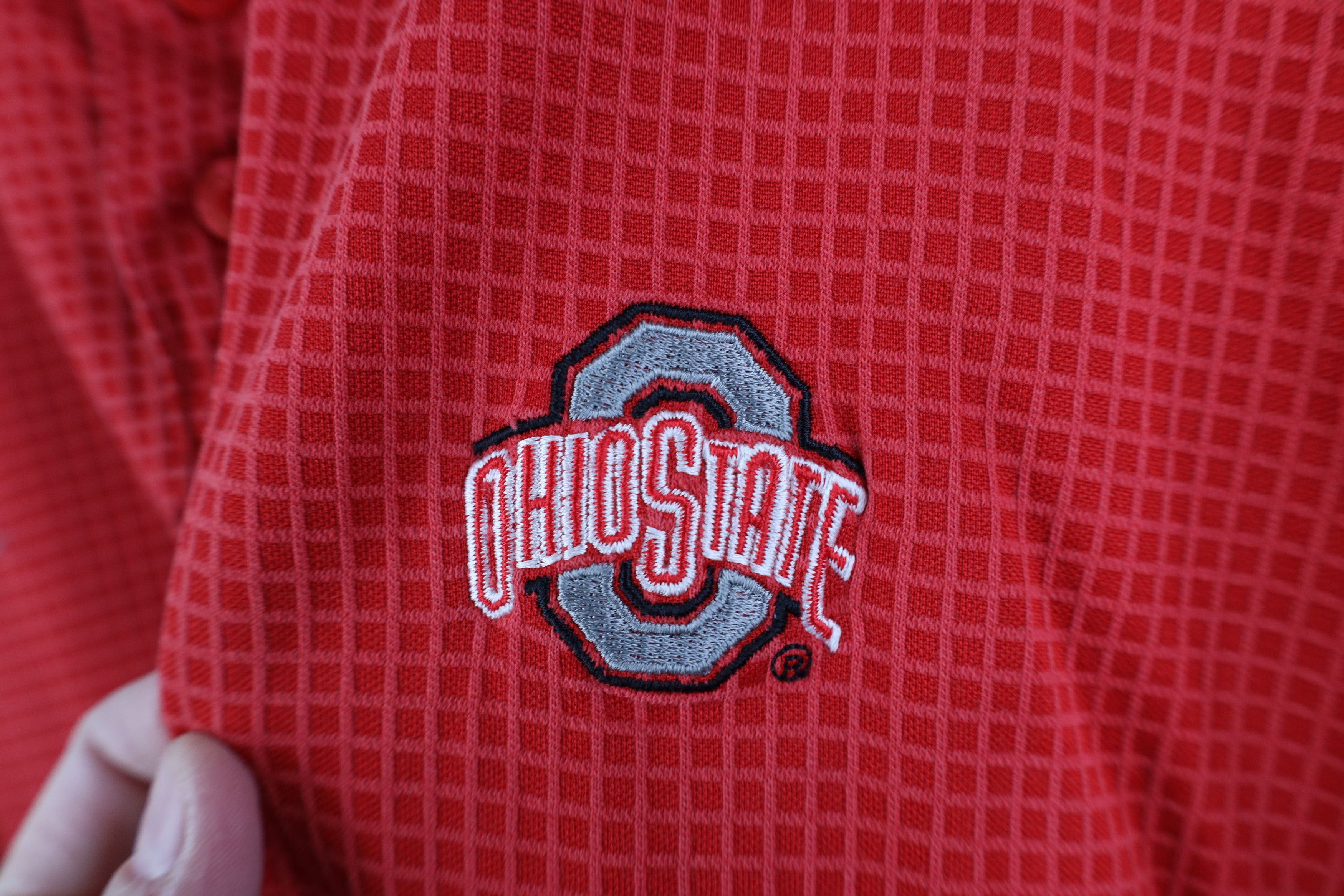 Nike Vintage 90s Nike Swoosh Ohio State University Polo Shirt Size US XL / EU 56 / 4 - 5 Thumbnail