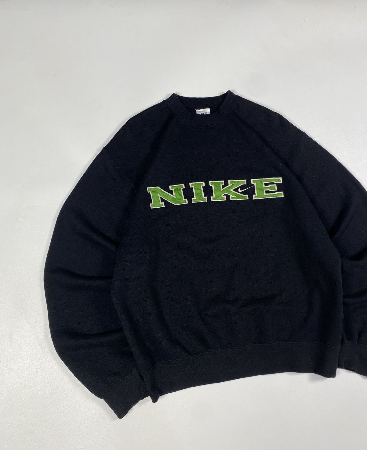 Nike 90S VINTAGE NIKE SPELLOUT SWEATER Size US L / EU 52-54 / 3 - 3 Thumbnail