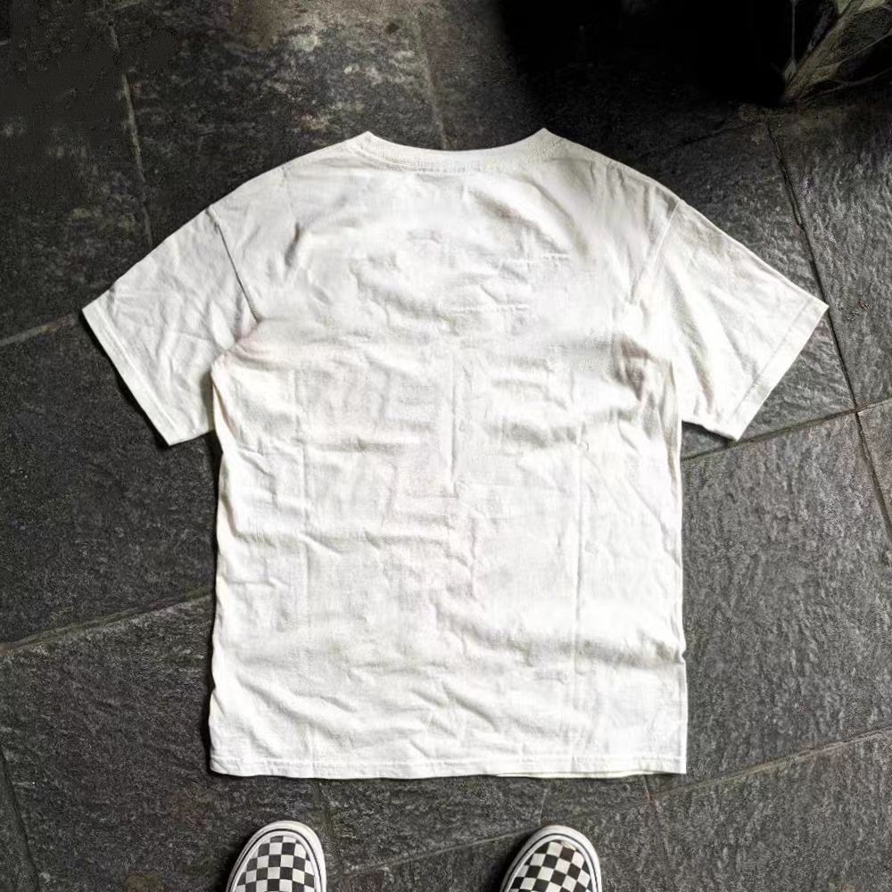 Vintage White casual retro rabbit print cotton t-shirt Size US M / EU 48-50 / 2 - 2 Thumbnail