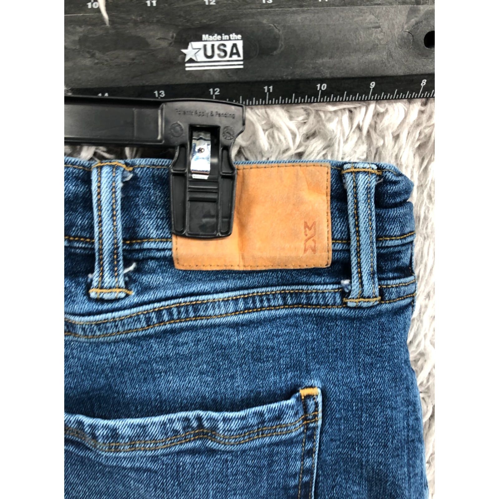 Vintage Mutual Weave The Taper Jeans Mens 40x30 Mid Rise Medium Wash Blue Size US 40 / EU 56 - 6 Thumbnail