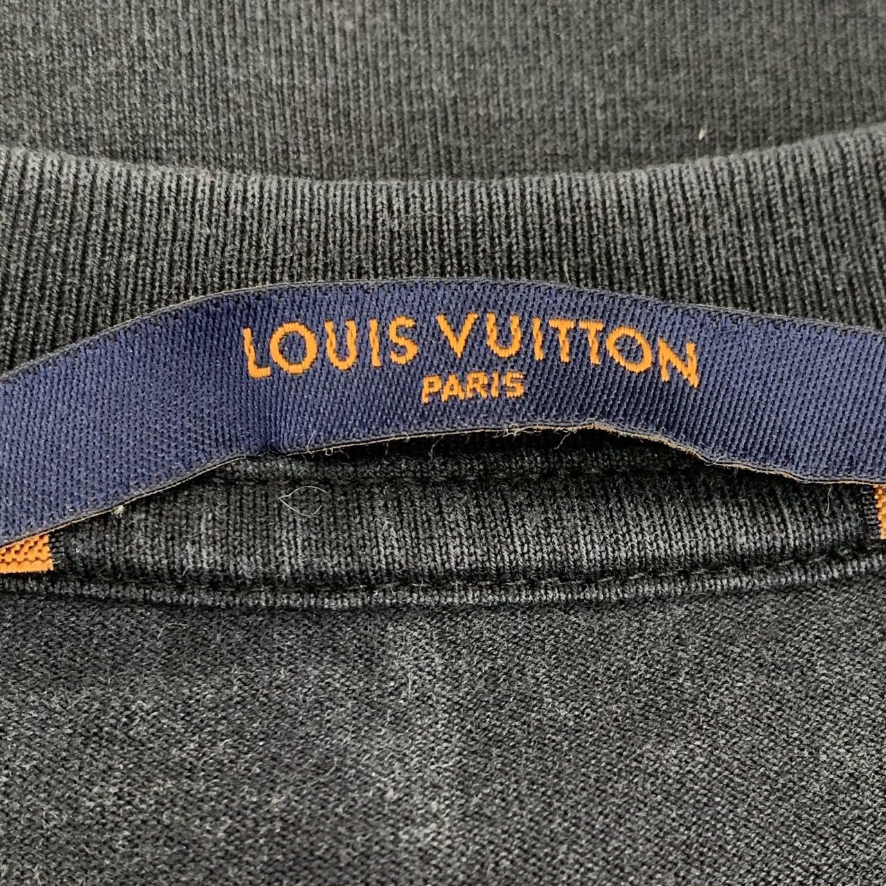 Louis Vuitton Louis Vuitton Logo Printed Black Short Sleeve T-shirt K26WX Size M / US 6-8 / IT 42-44 - 5 Thumbnail
