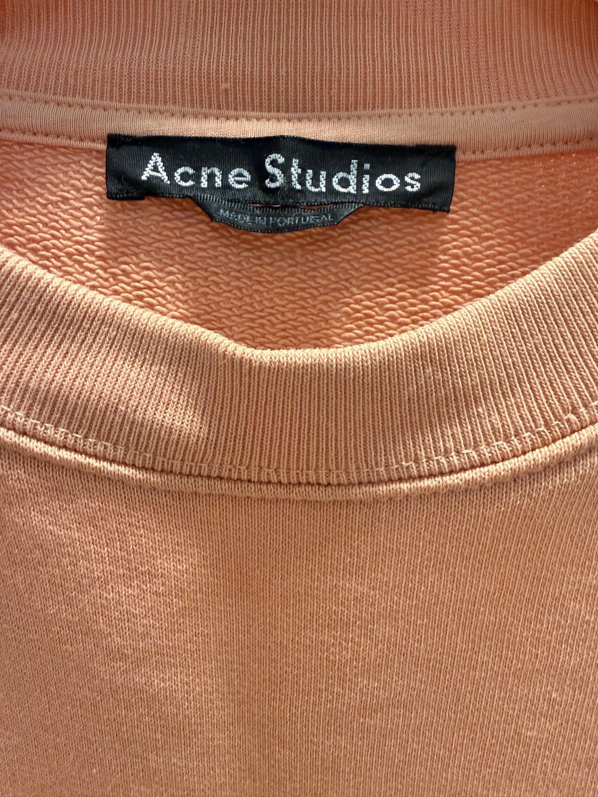 Acne Studios Acne Studios Fairview Face Sweatshirt, Pale Pink, XS Size XS / US 0-2 / IT 36-38 - 4 Thumbnail