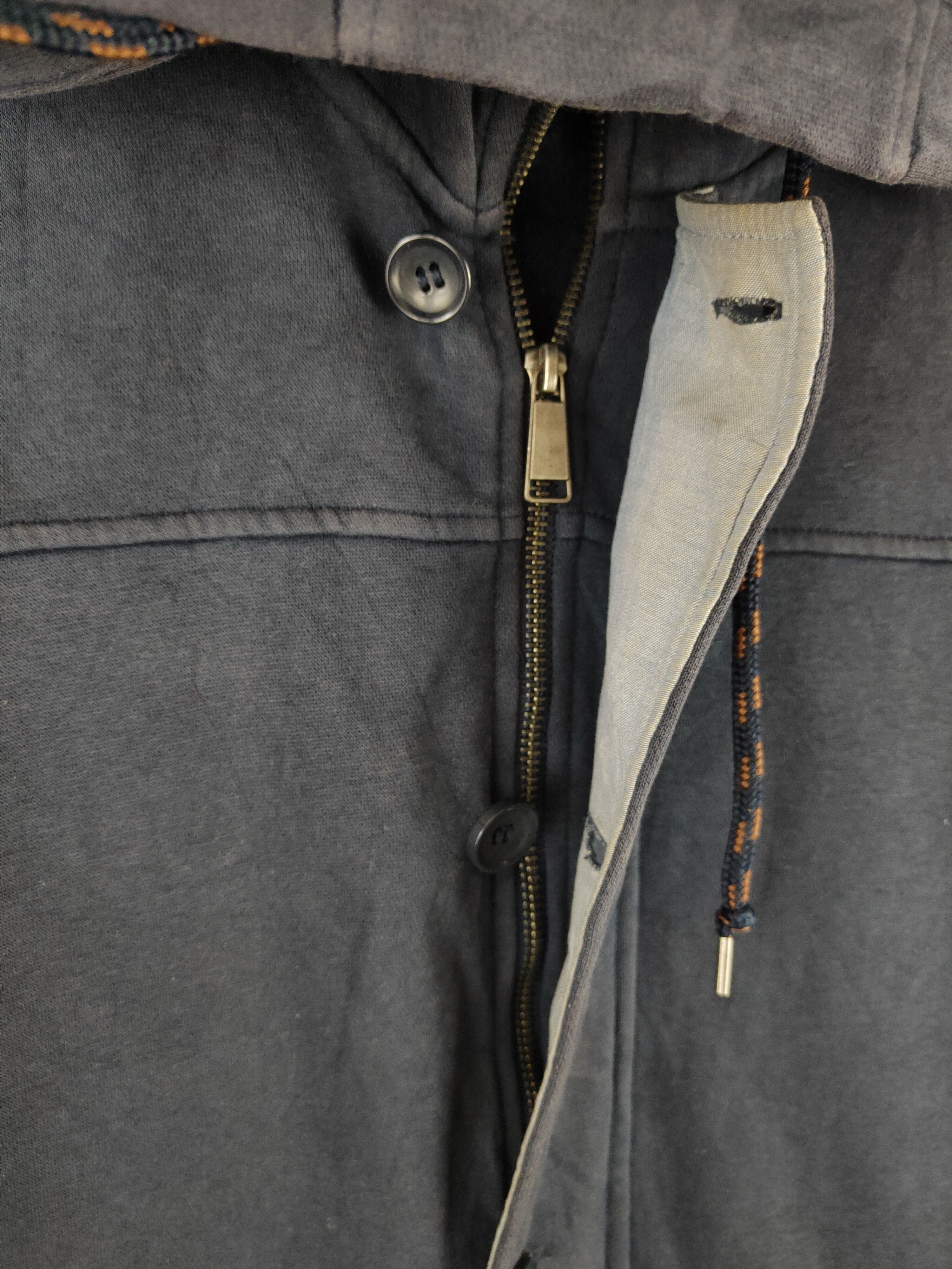 Japanese Brand Japan Dark Blue Faded Hoodie Sweaters #S2401 Size US M / EU 48-50 / 2 - 3 Thumbnail