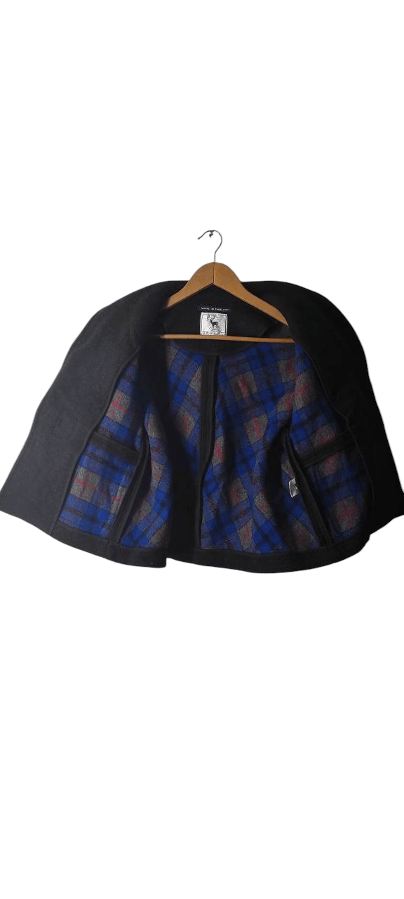 Designer HILLTOP BRAND MADE IN ENGLAND WOOL CASHMERE JACKET Size M / US 6-8 / IT 42-44 - 2 Thumbnail