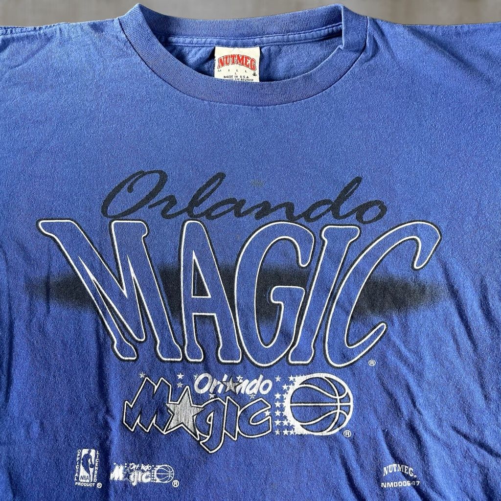 NBA VINTAGE NBA Orlando Magic Nutmeg Sport Shirt Mens Large Blue 90s Mens L Size US L / EU 52-54 / 3 - 1 Thumbnail