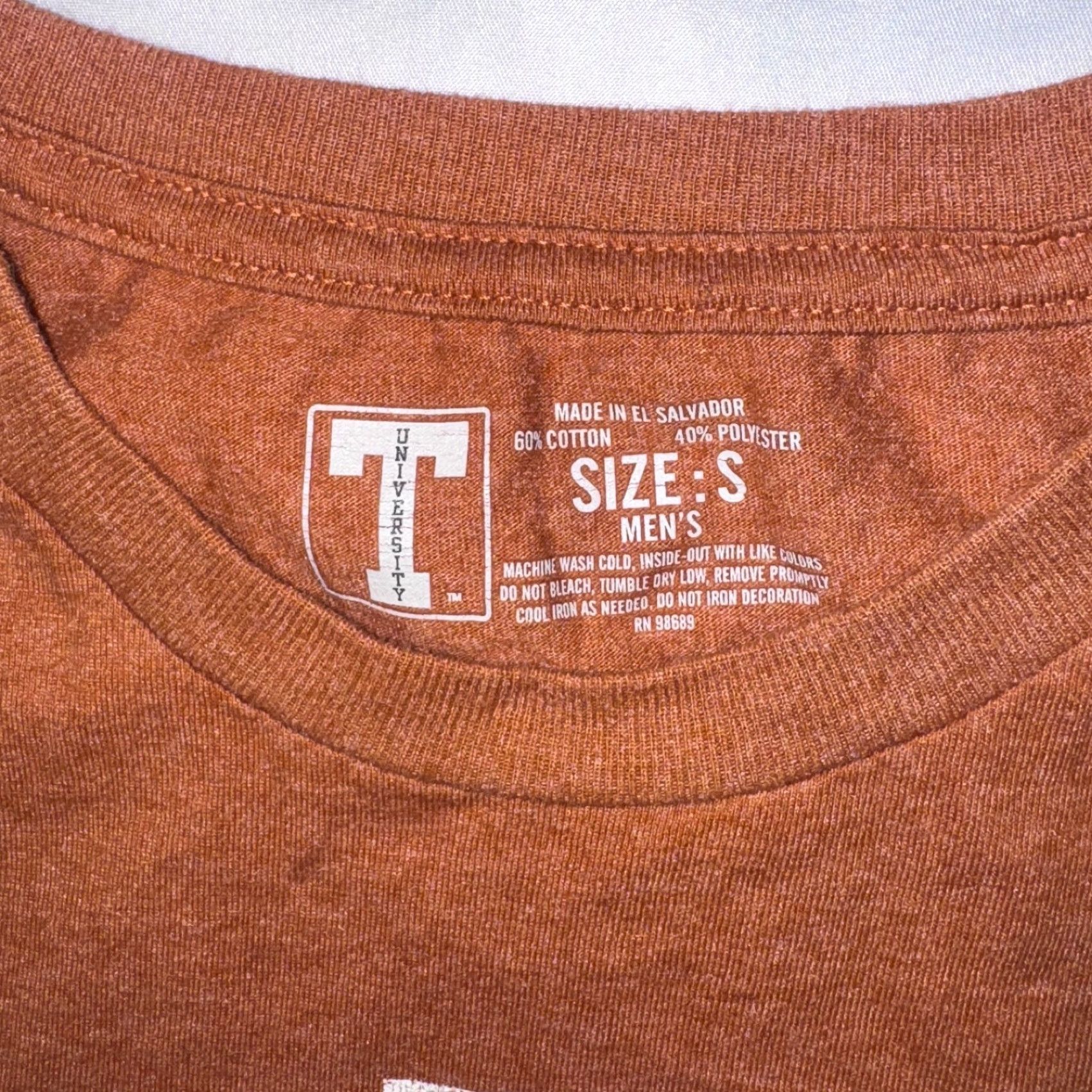 Gildan Texas Longhorns University Tshirt Logo College Orange S Tee Size US S / EU 44-46 / 1 - 2 Thumbnail