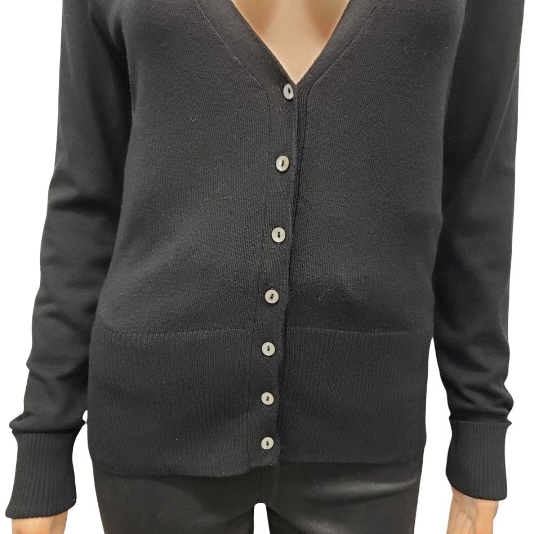 Mango Mango MNG Basics Cardigan Sweater Long Sleeve Button V-Neck Size XS / US 0-2 / IT 36-38 - 5 Thumbnail