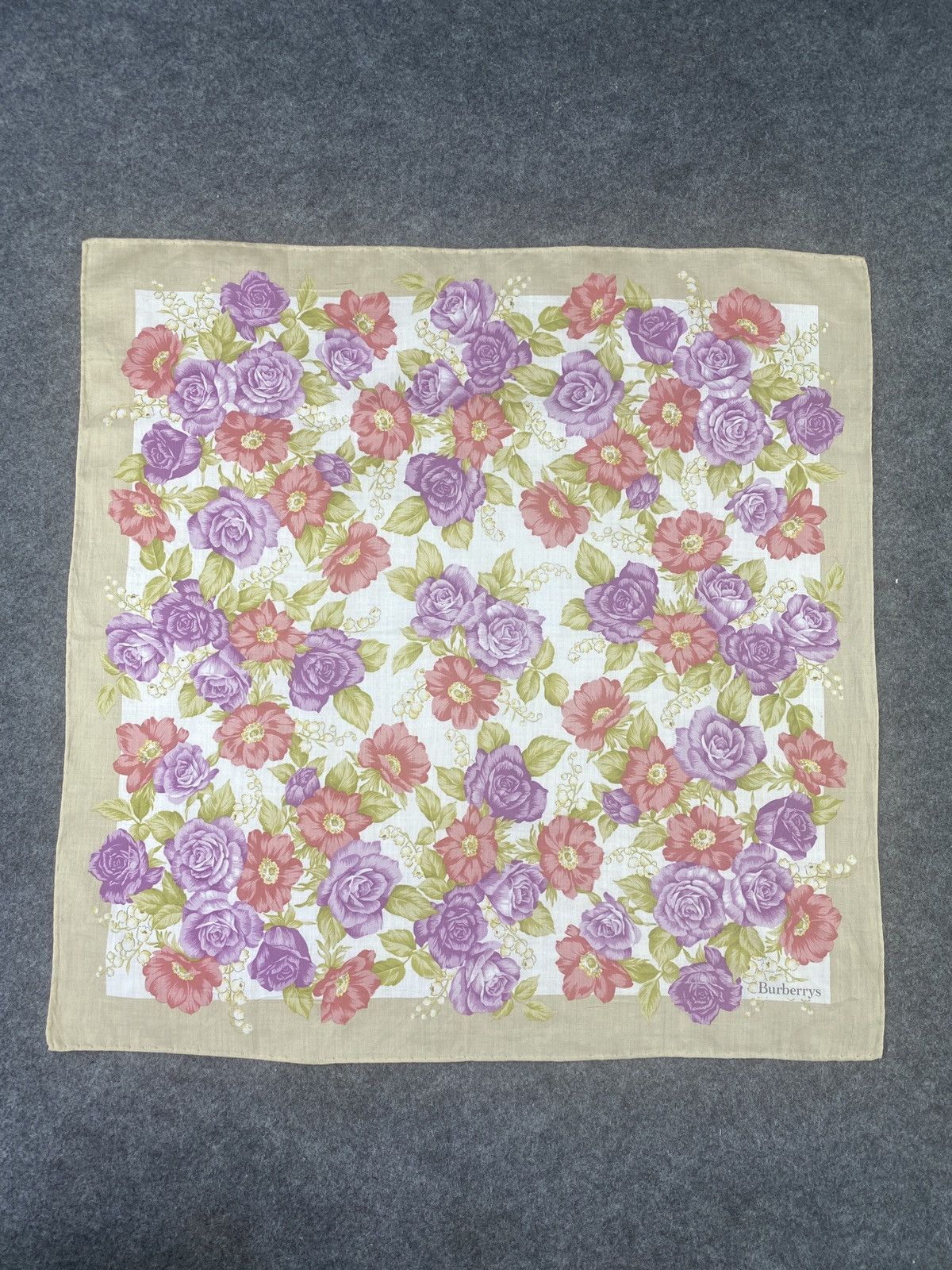 Burberry × Vintage Burberry Handkerchief / Bandana / Neckerchief-B036 Size ONE SIZE - 3 Thumbnail