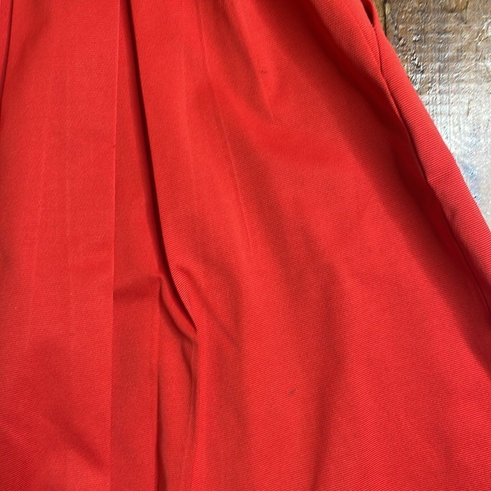 Max Mara MaxMara Red Pleated Open Back Sleeveless Mini Dress Size 8 Size M / US 6-8 / IT 42-44 - 3 Thumbnail