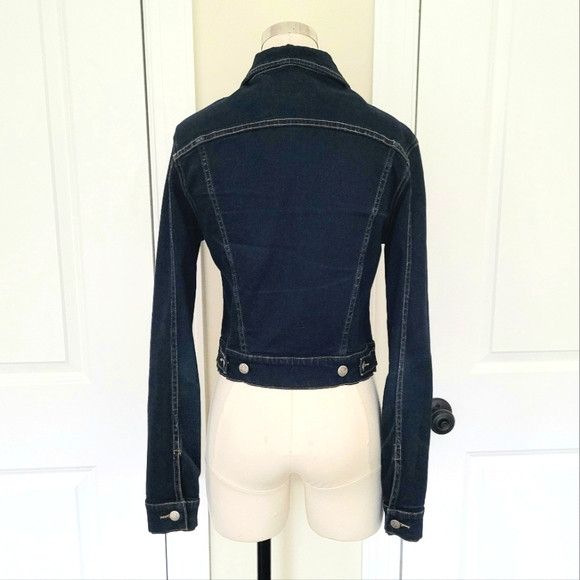 Other Juniors' Angels Dark Wash Denim Jacket Classic Retro Size M / US 6-8 / IT 42-44 - 4 Thumbnail
