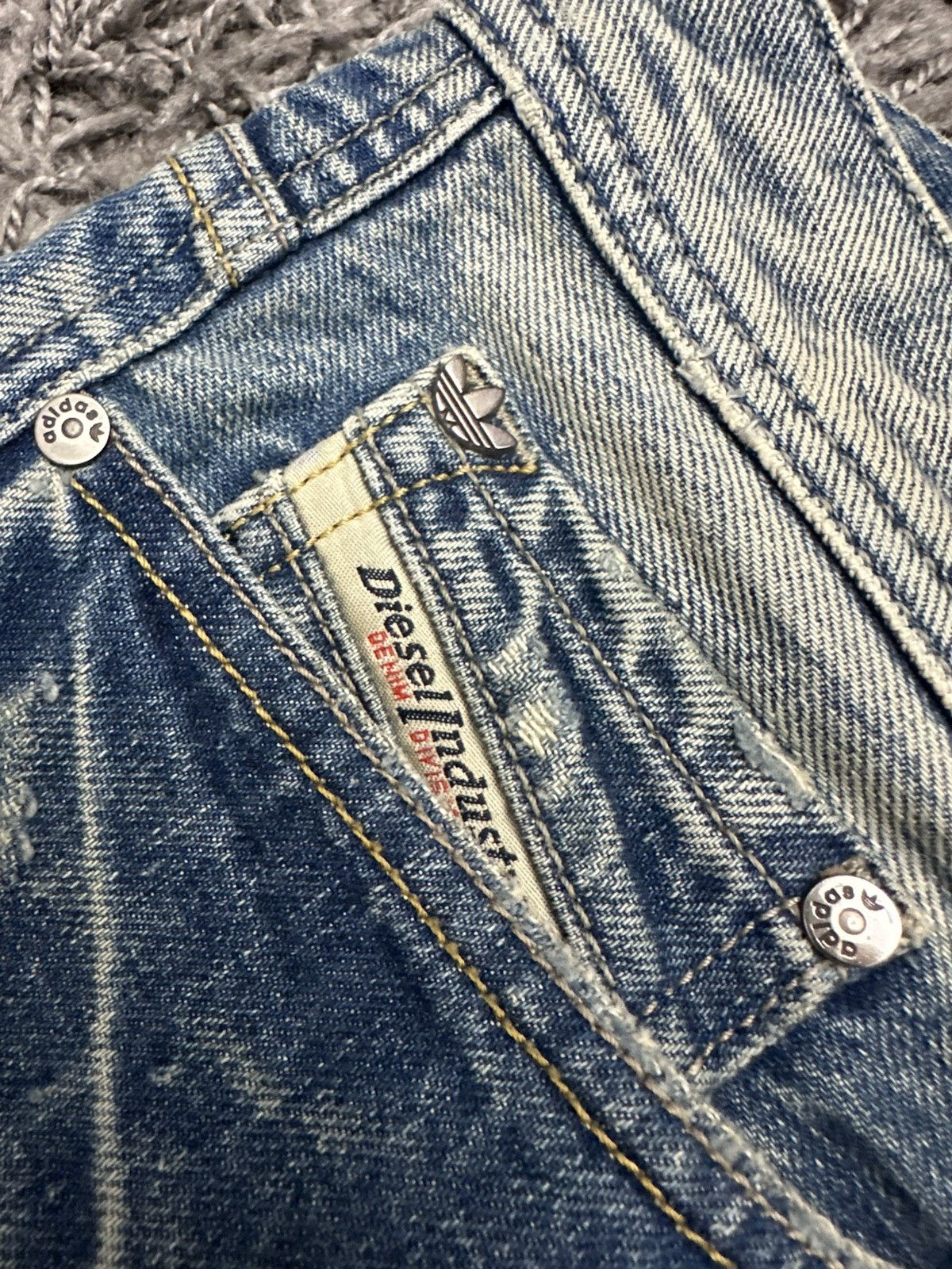 Diesel Diesel x Adidas Vintage Denim Jeans Rare Japan Style Size US 34 / EU 50 - 8 Thumbnail