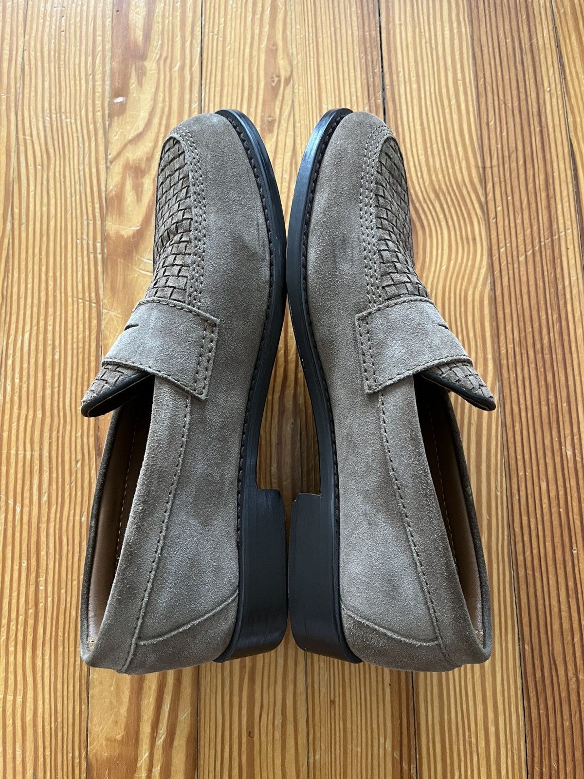 Sebago × Todd Snyder Todd Snyder Sebago Woven Ryan Suede Loafer Tan Mushroom Size US 9 / EU 42 - 4 Thumbnail