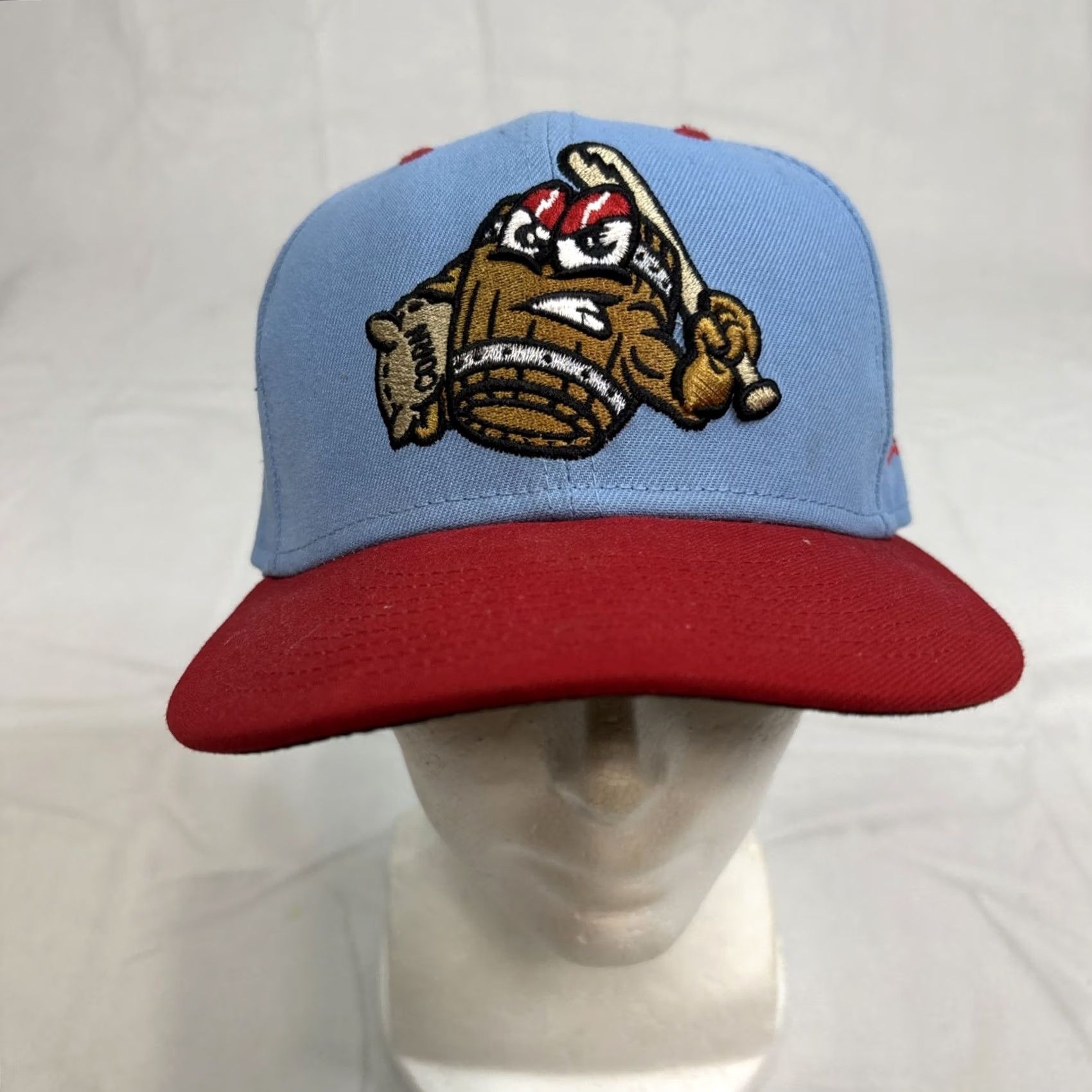 New Era New Era MILB Theme Night 5950 59Fifty Louisville Bats Mashers Fitted Cap 7 1/8 Mens Blue Size ONE SIZE - 3 Thumbnail